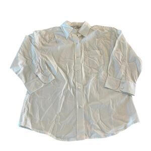 Trina Turk White Button Down Long Sleeve Blouse size Medium